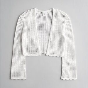 NWT Hollister Girls Social Tourist Crochet Cardigan - Medium